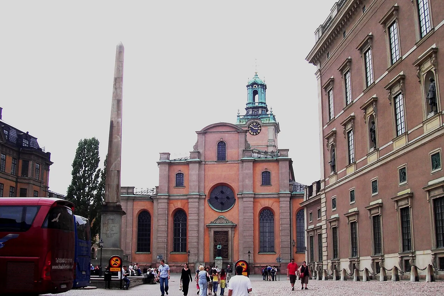 Façade de la cathédrale Storkyrkan à Stockholm, cadre du mariage de la princesse héritière Victoria de Suède en 2010