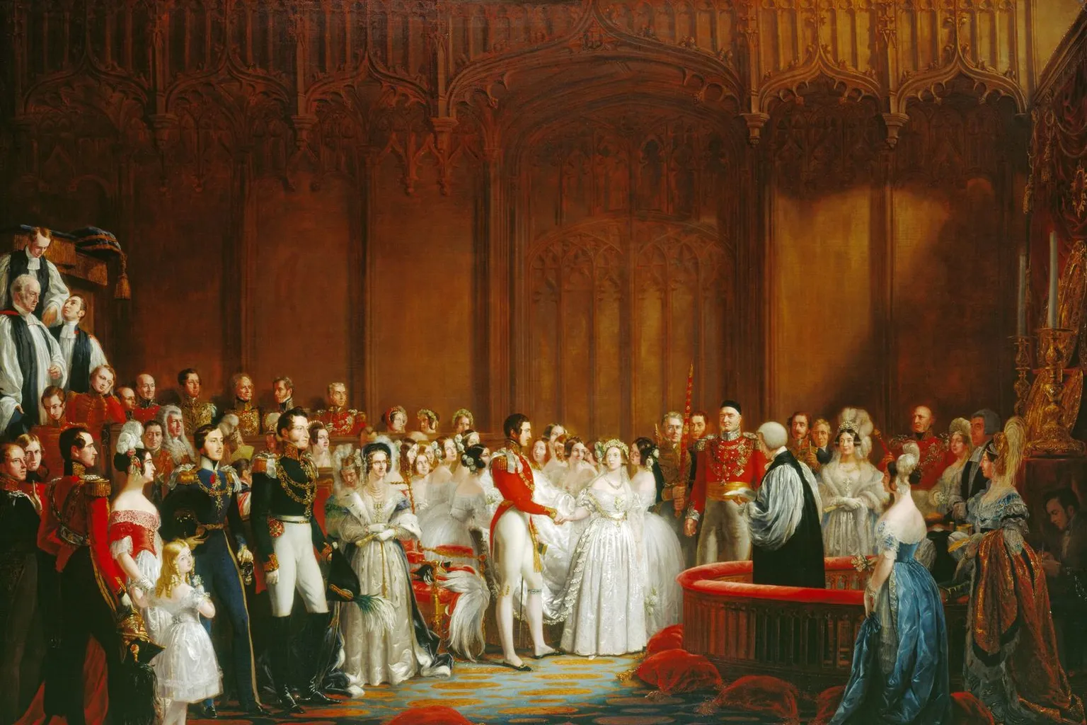 Le mariage de la reine Victoria et du prince Albert, le 10 février 1840, par George Hayter